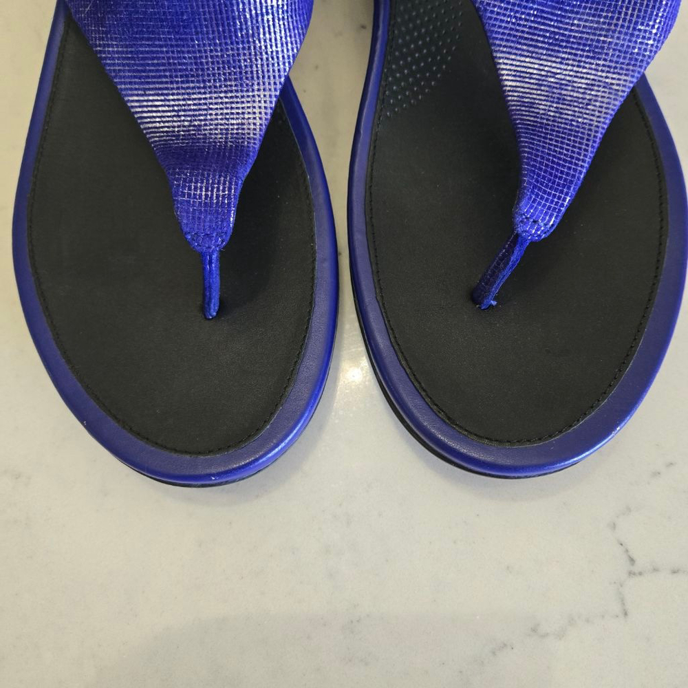 Women's FitFlop Blue Sandals EU 42 /US Size 10 - Picture 2 of 10